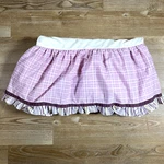 Cocalo Baby Sugar Plum Crib Skirt Dust Ruffle Purple Plaid Stripe. Fixed Price $11.99.