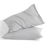 Ntbay Queen Cotton Pillowcases - Envelope (20" X 30"), Light Grey. Fixed Price $23.99.