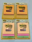 3M Post It In. X Super Sticky Notes Pads/pack Lot Of 4. Fixed Price $12.90.