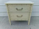 Faux Bamboo Nightstand Fake Henry Link Repro Bali Hai Regency Bed Side Table. Fixed Price $299.00.