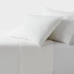 Full Ultra Soft Flannel Sheet Set White - Threshold. Fixed Price $13.99.