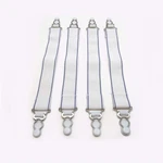 Fresh Ideas Bed Sheet Straps, For Use With All Fitted Sizes, 4-PACK, White. Fixed Price $10.22.
