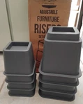 Bed Furniture Risers 8 Piece Set Adjustable 3 To Inch Heights Gray. Fixed Price $20.00.