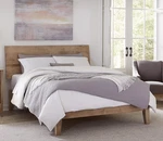 Modern Farmhouse Wood Bed Frame Solid Panel King Queen Full. Fixed Price $1299.00.