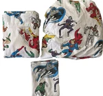 Pottery Barn Kids Dc Comics Justice League Twin Sheet Set Flannel Batman Flash. Fixed Price $59.99.