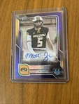 2025 1ST Bowman Chrome Matt Zollers Auto On Card Purple Refractor /75 #bca-mz. Fixed Price $74.99.