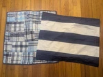Pottery Barn Kids Pillow Sham Covers Navy Stripes Plaid Nautical Bedding. Fixed Price $45.50.