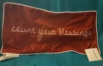 Nwt Marlo Lorenz - 12" X 24" Throw Pillow Shell Count Your Blessings. Fixed Price $14.99.