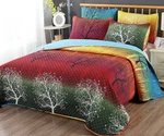 Open Box Rainbow Tree Bedspread/coverlet/quilt Set: 1 + 2 Pillow Shams. Fixed Price $54.99.