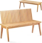 Wooden Outdoor 47" Convertible Acacia Bench, Solid Indoor Patio. Fixed Price $293.99.