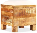 Vidaxl Storage Bench Solid Reclaimed Wood 15.7"X15.7"X17.7". Fixed Price $107.99.