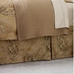 Ralph Lauren Verdonnet Timeless Camel Tan Paisley Bedskirt 18" Drop - Cal. King. Fixed Price $149.95.