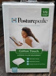 Sealy Posturepedic Cotton Touch Zippered Pillow Protector Standard/queen White. Fixed Price $14.25.
