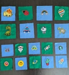 18 Fun Patch Quilt Squares For Spy Children Top Project. Fixed Price $5.00.