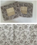 (2) Nobility East End Standard Pillow Shams Brown Paisley Dillards Brand New. Fixed Price $15.60.