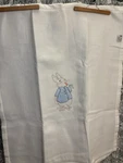 Nos! Vtg Beatrix Potter Peter Rabbit Baby Plush Crib Blanket Satin Trim 38X44. Fixed Price $42.50.