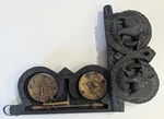 Antique Asian Opium Herb Medicine Brass Scale Hand Carved Wooden Elephant Case. Fixed Price $69.99.