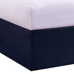 Levinsohn Maker's Tailored Wrap-around Bedskirt, California King, Navy. Fixed Price $16.99.