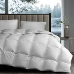 White Goose Down Fiber Comforter Queen Size, Luxury Hotel Collection Comforte.... Fixed Price $136.42.