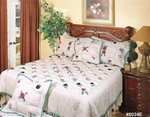 Victoria Crochet Roses King Comforter Set 7PCS New Creative Linens 8024E. Fixed Price $99.99.