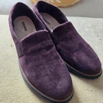 Collections By Clark Soft Cushion Insole Womens Burgundy Suede Wedge Slip 9.5. Fixed Price $21.25.