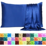 Luxurious Satin Silk Pillowcase Soft Bedding Standard Queen King Cover. Fixed Price $9.99.