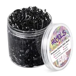 1500 Black Hair Ties Elastic Bands Mini Rubber Ponytail Holders Kids Girls. Fixed Price $10.33.