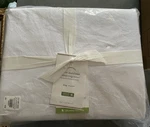 New Pottery Barn Organic Cotton Matelasse Box Spring Cover King White. Fixed Price $49.99.