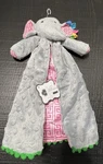 Mud Pie Gray Elephant Lovey Security Blanket Pink Satin Baby Cuddler 13. Fixed Price $34.95.