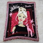 Barbie The City Tapestry Throw Blanket Pink Northwest Company Vintage. Fixed Price $20.00.