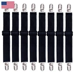 Korlon 8 Pack Bed Sheet Straps Adjustable Elastic Fitted Holder Clips. Fixed Price $16.88.