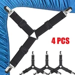 4X Bed Sheet Fasteners Adjustable Elastic Suspenders Straps Mattress Covers Clip. Fixed Price $6.49.