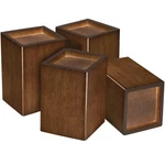 Sopicoz Wood Bed Risers (4 Inch Square) Square,. Fixed Price $40.90.