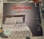 Sunbeam Twin Fleece Set 3 Piece Squirrel Super Soft New Fast Ship. Fixed Price $59.99.