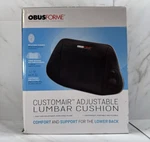 Obusforme Customair Adjustable Lumbar Cushion Lower Back Support Comfort. Fixed Price $50.06.