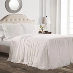 Ruffle Skirt Bedspread Set 3-PIECE Luxurious Farmhouse Bedding Elegant. Fixed Price $95.99.