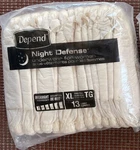 Depend Defense Adult Underwear For Women Overnight Xl 13CT Fresh Protect. Fixed Price $12.00.