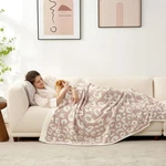 Super Soft Beige Leopard Print Blanket Double Size Dimensions: 60X80 Inches. Fixed Price $49.99.