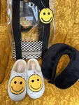 Wandering Moon 4 Pc Travel Set / Tote, Slippers Size Pillow. Fixed Price $50.00.