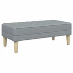 Bench With Cushion Fabric Modern Ottoman Living Room Polyester Seating Vidaxl. Fixed Price $132.99.