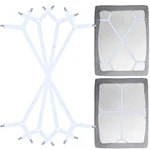 Siaomo Bed Sheet Fasteners Straps 2 4PCS-CRISSCROSS-WHITE, Set. Fixed Price $30.47.