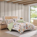Bebejan Fresh Cut Flowers 5 Piece Reversible Comforter Set 100% Cotton Sateen. Fixed Price $130.49.