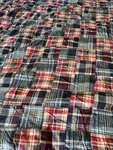 Lauren Ralph Queen Comforter 79 X 82 Vtg Patchwork Quilt Madras Plaid. Fixed Price $199.99.