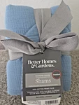 Better Homes & Garden Diamond Gauze Cotton, Shams (2 Count) Standard Size.. Fixed Price $9.99.