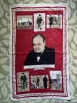 Pure Irish Linen Tea Towel Sir Winston Churchill 1874-1965 80 Cm X 49 Uk. Fixed Price $17.43.