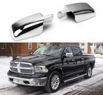 2PCS Chrome Both Side Mirror Covers Caps For Ram 1500 2009-2018 Without Cut-outs. Fixed Price $74.99.