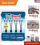 Not Made China Bed Sheet Fasteners, Black, 1 Pack. Fixed Price $22.99.