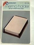 Sterling Plastics High Luster Smoke #285 Memo Holder 200 4X 6 Sheets Vtg Usa Nos. Fixed Price $8.00.