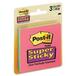3M 3321SSAU Post-it Super Sticky Notes 3X3 Assorted 3/PACK. Fixed Price $24.17.