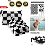 Travel Blanket And Pillow Set Lightweight Microfiber Cozy Accessories. Fixed Price $34.10.